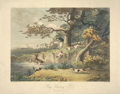 Set of Four: (3) Stag Hunting by Daniel Thomas Egerton