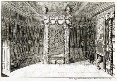 Design for a Bedchamber with a Four Poster Bed, from the 