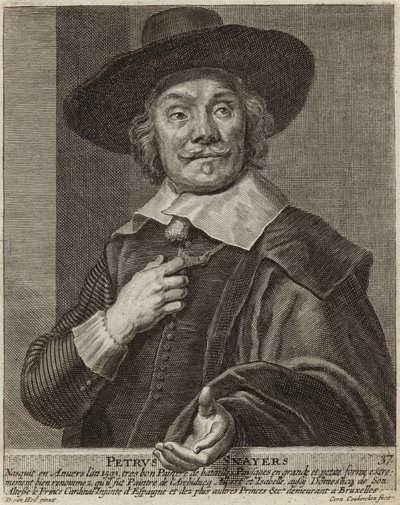 Portrait of Pieter Snayers by Daniel van Heil