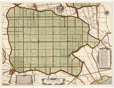 Beemsterlants Caerte, Historic Map of Beemster, the Netherlands by Daniël van Breen