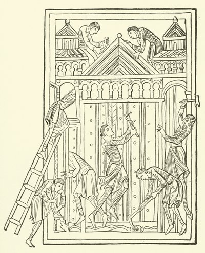Construction of a church by Danish School