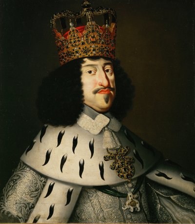 King Frederick III of Denmark and Norway in Coronation Robes by Danish School