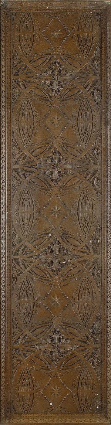 A frieze featuring stylized botanical motifs with classical foliate border by Dankmar and Sullivan Louis Adler