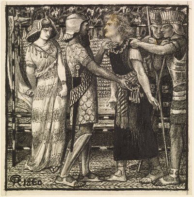 Joseph Accused Before Potiphar by Dante Gabriel Charles Rossetti
