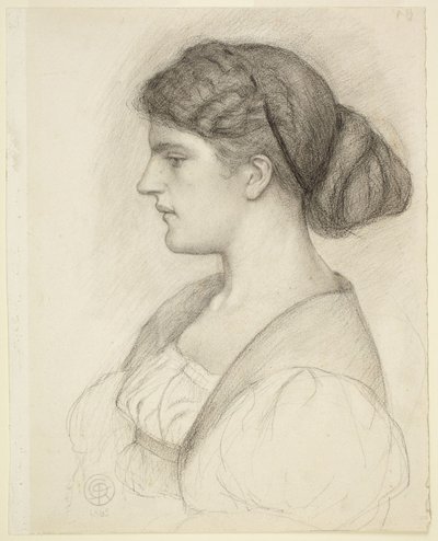 Profile Bust of Fanny Cornforth by Dante Gabriel Rossetti