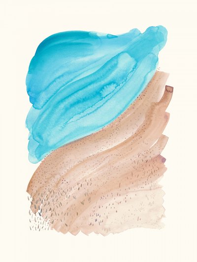 Aqua Sand Swirl by Danushka Abeygoda