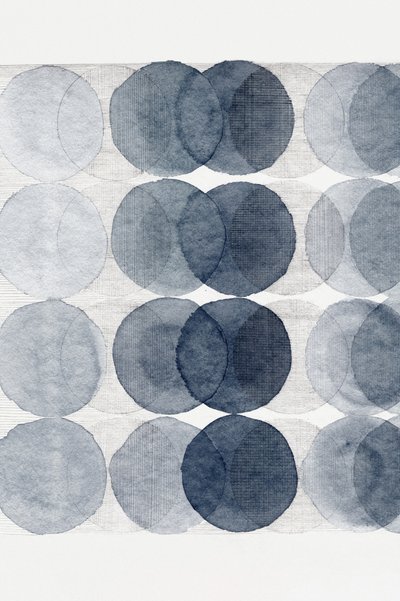 Serene Blue Circles by Danushka Abeygoda