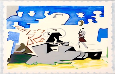 Charles and Di (Landscape), 2019 by Darren Coffield
