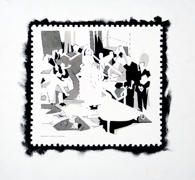 Feast of Pan (stamp study) by Darren Coffield