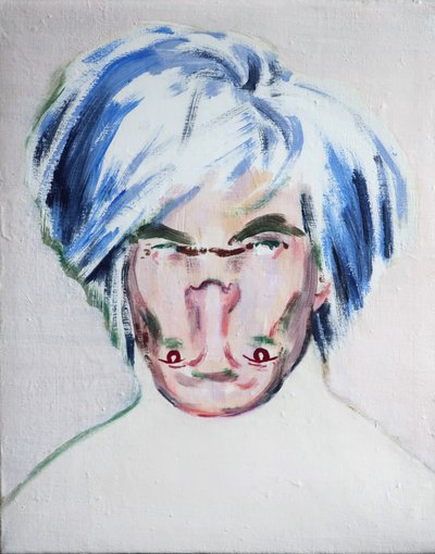 Shockheaded Warhol by Darren Coffield