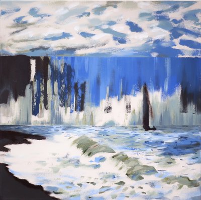 The Sea at Sainte Adresse after Monet by Darren Coffield