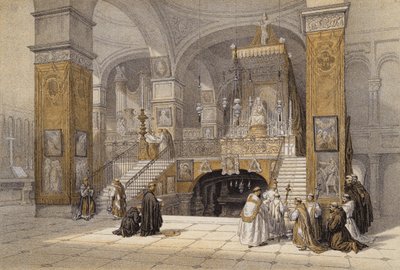 Church of Annunciation, Nazareth by David (after) Roberts