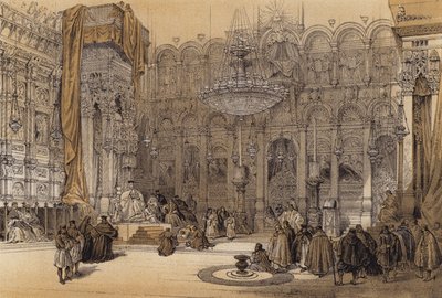 Greek Church of the Holy Sepulchre by David (after) Roberts