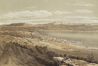 Tiberias looking towards Hermon by David (after) Roberts