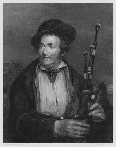 The Bagpiper, from the picture in the Vernon Gallery by David (after) Wilkie