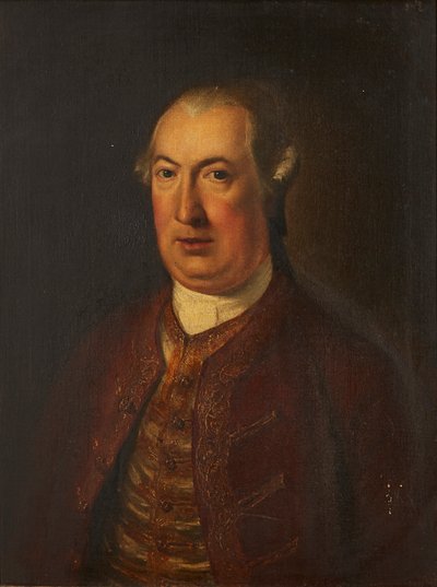 Half Length Portrait of a Gentleman in an Embroidered Jacket and Waistcoat by David (follower of) Martin
