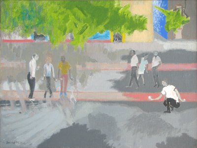 Playing Boule at St Jean by David Alan Redpath Michie