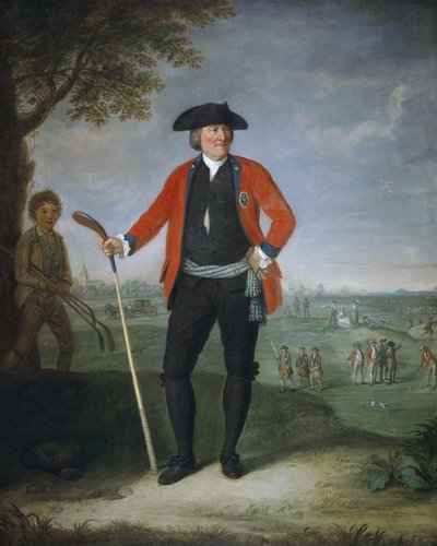 William Inglis, c 1712 - 1792. Surgeon and Captain of the Honourable Company of Edinburgh Golfers by David Allan
