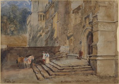 Entrance to Haddon Hall by David Cox