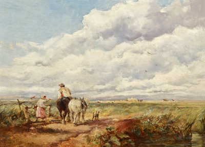 Landscape with Haymakers by David Cox