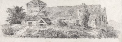 Llanfair Church, North Wales for A Treatise on Landscape Painting and Effect in Water Colours by David Cox