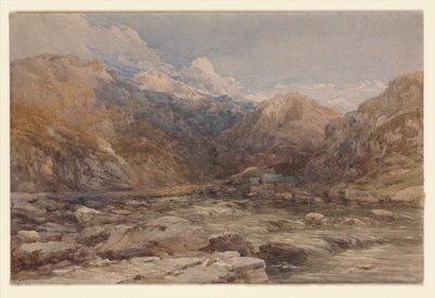 River Landscape in Wales by David Cox