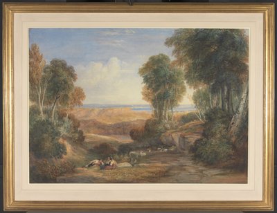 The Junction of the Severn and the Wye with Chepstow in the Distance by David Cox