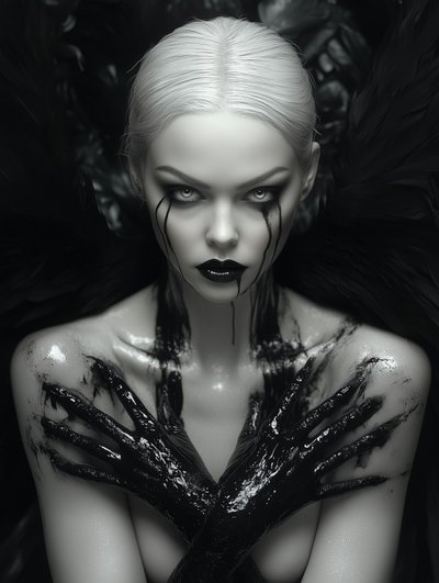 Fallen Angel Portrait by David Drake