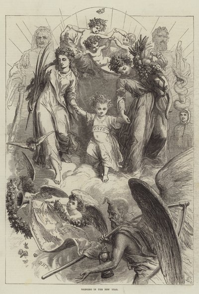 Bringing in the New Year by David Henry Friston