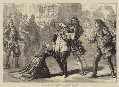 Scene from Amos Clark, at the Queen