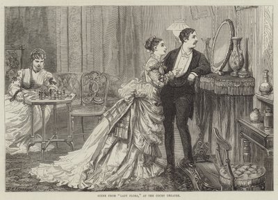 Scene from Lady Flora, at the Court Theatre by David Henry Friston
