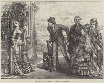 Scene from Old Soldiers at the Strand Theatre by David Henry Friston