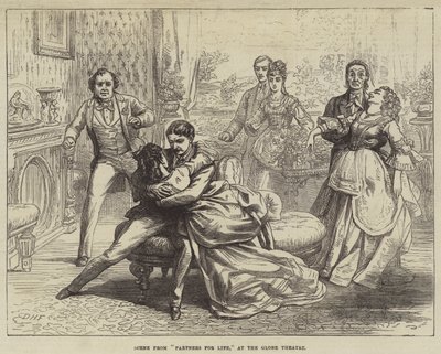Scene from Partners for Life, at the Globe Theatre by David Henry Friston