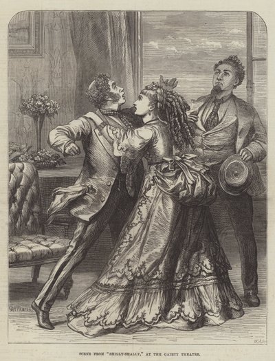 Scene from Shilly-Shally, at the Gaiety Theatre by David Henry Friston