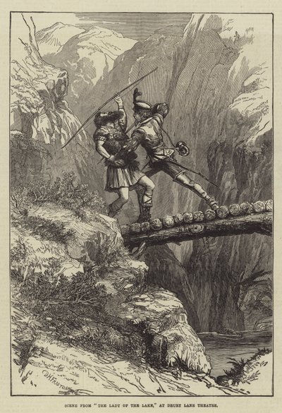 Scene from The Lady of the Lake, at Drury Lane Theatre by David Henry Friston