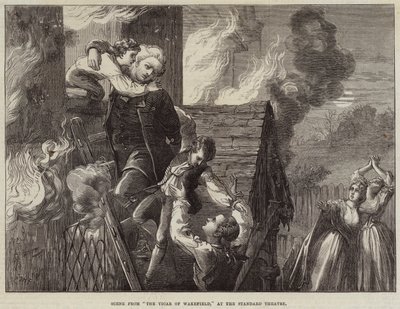 Scene from The Vicar of Wakefield, at the Standard Theatre by David Henry Friston