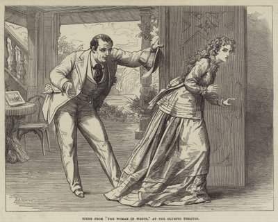 Scene from The Woman in White, at the Olympic Theatre by David Henry Friston