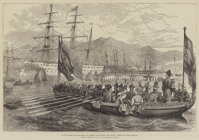 State Barge of the King of Greece conveying the Royal Party to the Serapis by David Henry Friston