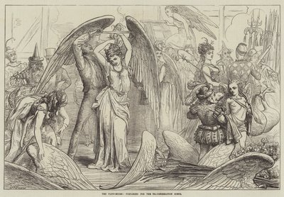 The Pantomimes, preparing for the Transformation Scene by David Henry Friston
