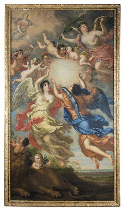 Allegory of the Marriage of King Charles XI and Queen Ulrika Eleonora by David Klöcker Ehrenstrahl