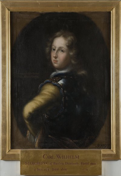 Karl Wilhelm, 1679-1738, Margrave of Baden-Durlach by David Klöcker Ehrenstrahl