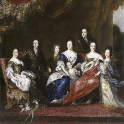 Karl XI King of Sweden with Family by David Klöcker Ehrenstrahl