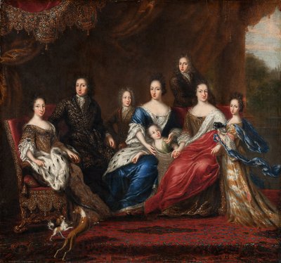The Family of Charles XI of Sweden with Relatives from the Duchy of Holstein-Gottorp by David Klöcker Ehrenstrahl