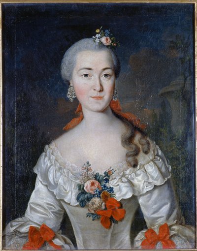 Portrait of Maria Ivanovna Tatishcheva (nee Mamonova) (1730-1794) by David Luders