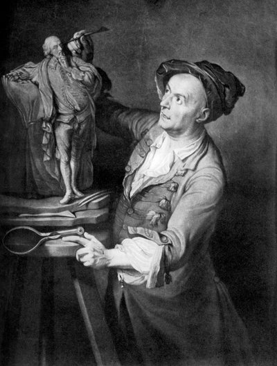 Louis Francois Roubiliac Making a Sculpture of Shakespeare by David Martin