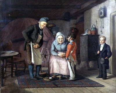 Visiting the Grandparents before First Communion by David Monies