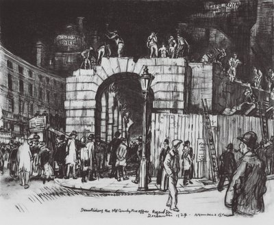 London: The End of the Circus by David Muirhead (after) Bone