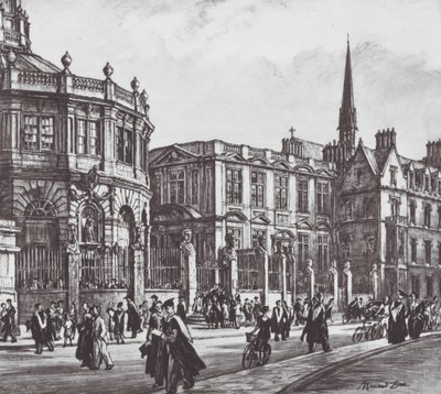 Oxford: Degree Day by David Muirhead (after) Bone