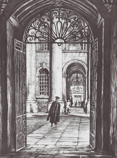 Oxford: Passage, Old Clarendon by David Muirhead (after) Bone