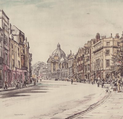 Oxford: The High from Magdalen by David Muirhead (after) Bone